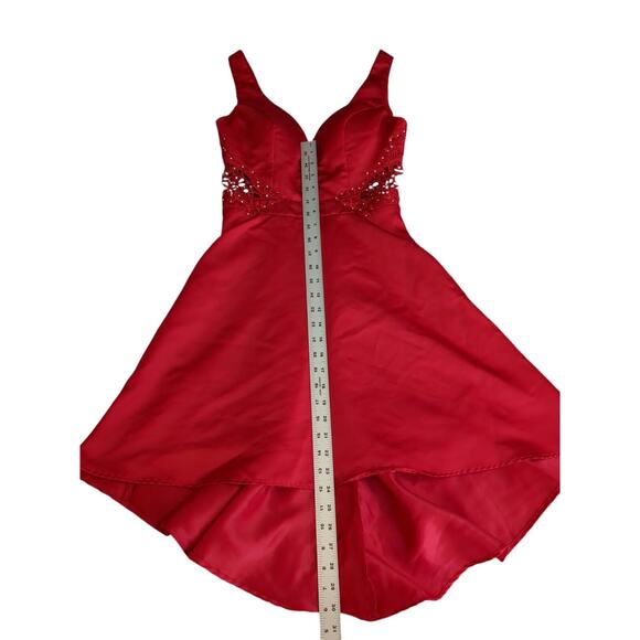 CITY Vibe Womens Red Sleeveless Hi-Lo Party Dress 1 - Picture 4 of 13